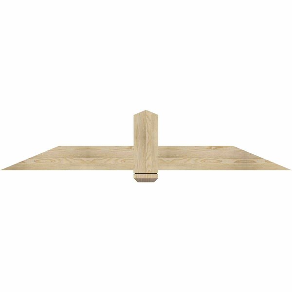 Ekena Millwork Eugene Rough Sawn Timber Gable Bracket, Douglas Fir, 72"W x 15"H x 2"D x 6"F, 5/12 Pitch GBW072X15X0206EUG00RDF - main